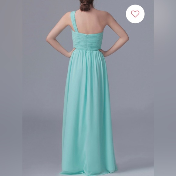 Lilac One-shoulder bridesmaid dress - Picture 7 of 7